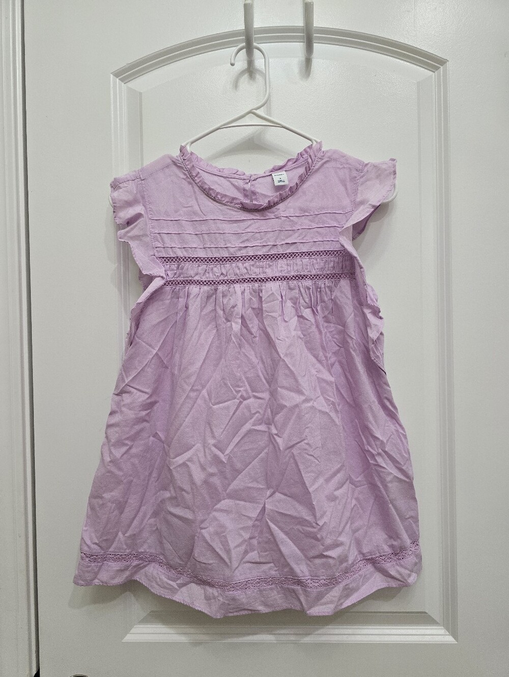 Old Navy Lilac Ruffle Sleeve Shirt